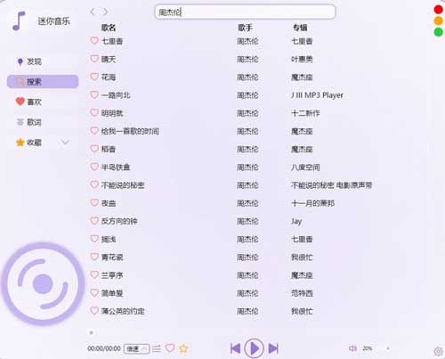 迷你音乐播放器下载-迷你音乐绿色版免费客户端下载 v1.4.0