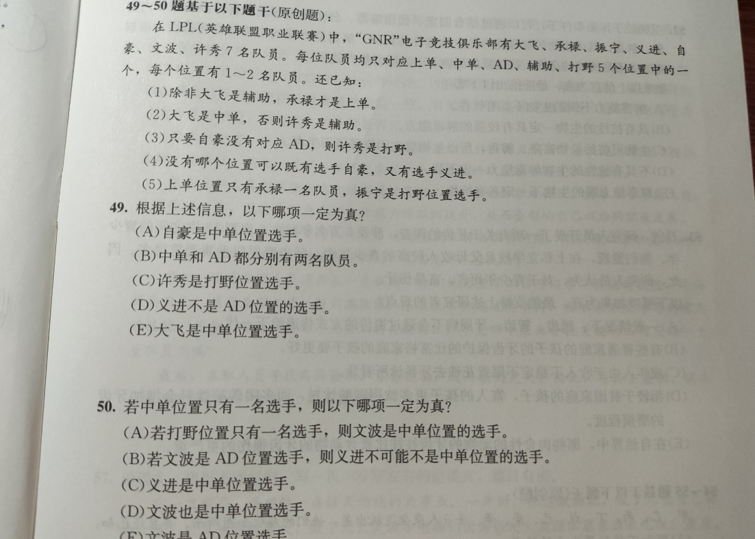 出题人不是很友善啊！习题册现身一众职业选手 “大飞”脱颖而出